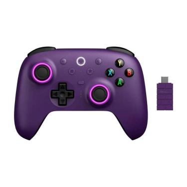 Imagem de Controle Wireless 8BitDo Ultimate 2, Efeito Hall, 2.4G, com Dock, p/ PC e Android, Roxo - 81HE03-Unissex