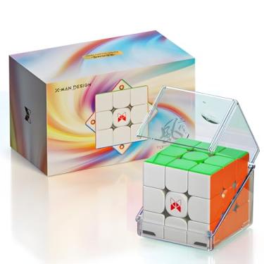 Imagem de Bukefuno QY Toys Tornado V3 M 3x3 Novo cubo mágico de velocidade magnética padrão 3x3x3 Tornado sem adesivo Cubos magnéticos quebra-cabeça (padrão)