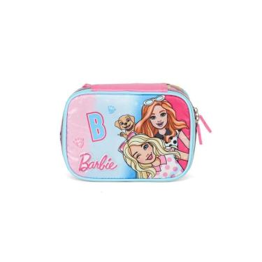 Imagem de Estojo Box Escolar Rosa Barbie E Amigas - Luxcel