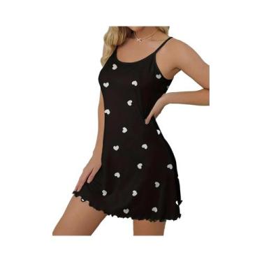 Imagem de Camisola Sexy De Verão Para Mulheres, Roupa De Dormir, Vestido Para Ca