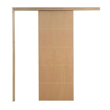 Imagem de Porta De Correr P- Verniz Frisada Fs Duplo 210x80