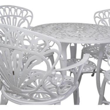 Imagem de Conjunto De Jardim Modelo Primavera Mesa E 4 Cadeiras