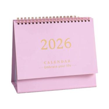 Imagem de Calendário De Mesa Mini 2025-2026, Planner Portátil Com Espiral Grossa
