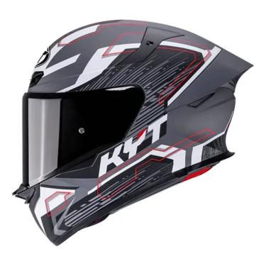 Imagem de Capacete KYT TT Revo Speeding Preto e Cinza