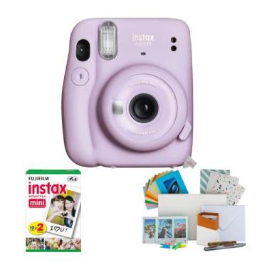 Imagem de Câmera Instantânea Fujifilm Mini 11 Lilás Roxo Kit Completo