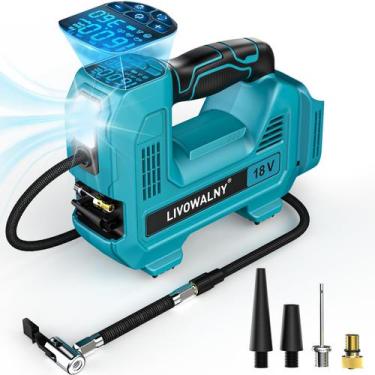Imagem de Inflador de pneus com compressor de ar LIVOWALNY Cordless com Makita 1