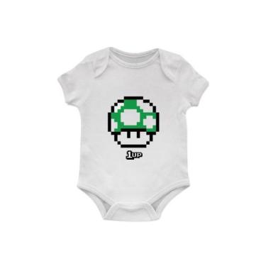Imagem de Body Bebê Mario 1 UP - Starnerd
