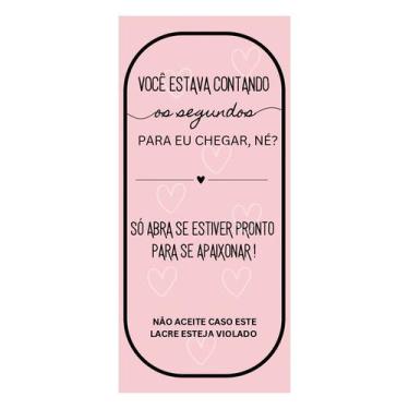 Imagem de Adesivo Lacre Rosa - Ref. 2198 - Hot Stamping - 50 unidades - Stickr -