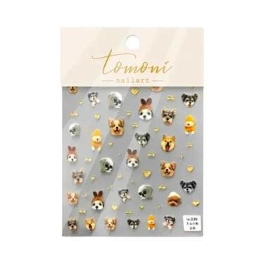 Imagem de Adesivos De Unha 3D Em Relevo Com Animais, Autoadesivos, Cães, Gatos, 