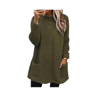 Imagem de Casaco De Moletom Feminino Quente De Inverno Com Capuz, Estilo Streetw