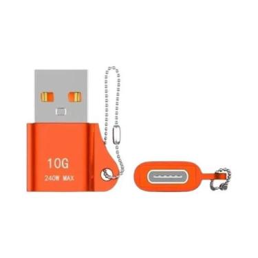 Imagem de Adaptador OTG USB Para Tipo-C 3.0, Conversor Masculino Para Feminino, 