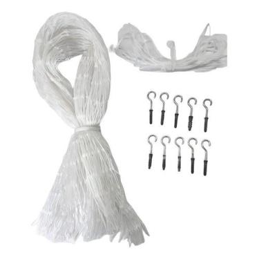 Imagem de Kit 3 Tela Protecao Janela 120X120 Branca - RP TELAS