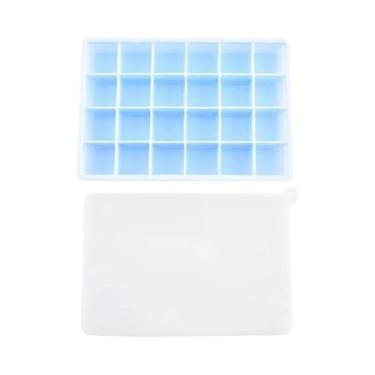 Imagem de Forma De Gelo De Silicone Com 24 Compartimentos, Grande E Quadrada, Nã
