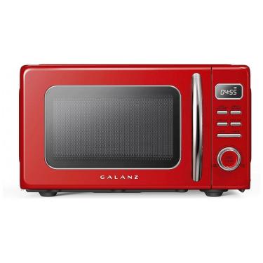 Imagem de Forno Micro-ondas Retrô de Bancada Galanz Vermelho 20L 700W 110V