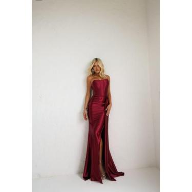 Imagem de Vestido Festa Longo Corselet sem alça Elegante - Glamoor Festa, Marsal