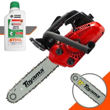 Imagem de Motosserra À Gasolina Toyama TCS25X 1,14HP de Potência 25,4cc 12.000rp