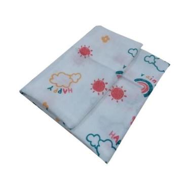 Imagem de Toalha De Algodão Muslin Para Bebê 58x58cm, Toalha De Banho, Lenço Par