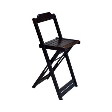 Imagem de Banqueta Bistrô Alta Fixa Bistrô Dobrável Madeira Maciça Assento Madeira 100 cm Marrom Tabaco Preguiçosa