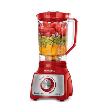 Imagem de Liquidificador Mondial Power 1100w Filtro 12v L-1100-ri Vermelho 127v Vermelho 110v