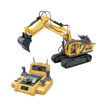 Imagem de Escavadeira De Liga Metálica Com Controle Remoto Para Meninos, Veículo