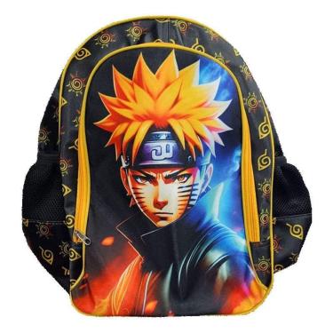 Imagem de Mochila Escolar Infantil Naruto Preto - GV Bolsas