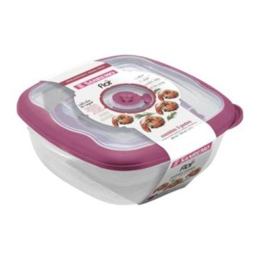 Imagem de Conjunto 3 Potes Plásticos 280ml 920ml 2,7L Sanremo