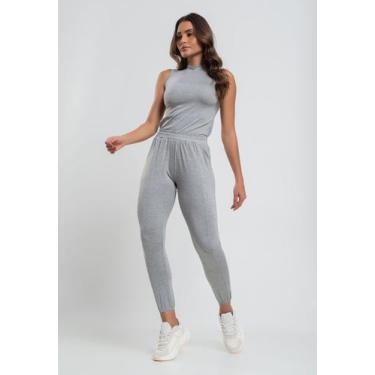 Imagem de Conjunto Comfy Com Regata e Jogger Malha Mescla Salvatore, P