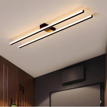 Imagem de Arandela / Plafon sobrepor moderno slim minimalista 2 perfis lineares 