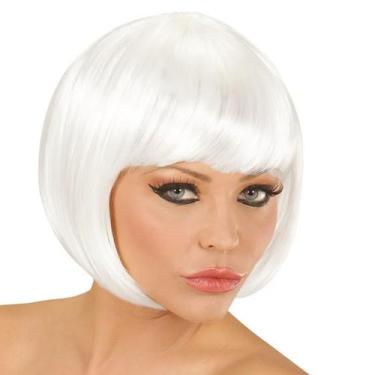Imagem de Peruca Curta de Festa - Branca - Extra Festas