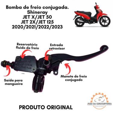 Imagem de Reservatório De Fluido De Freio Dianteiro Combinado Shineray New Jet 5