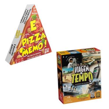 Imagem de COMP Kit Jogos Educativos Infantil e Familiar Pizza Memo Cooper Fun + 