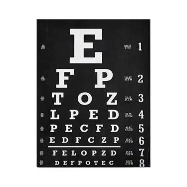 Imagem de Pôster Gráfico De Teste De Visão Snellen, Quadro De Optometria, Pintur