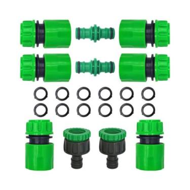 Imagem de Conjunto de Adaptador de Mangueira de Irrigação com Conector Rápido AB