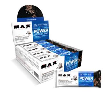 Imagem de Protein Bar 41g Display com 12 und - Max Titanium, powerbar41coco