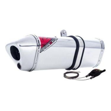 Imagem de Escape / Ponteira Coyote Modelo TRS 2 Way + Mais em Alumínio - CB 300 