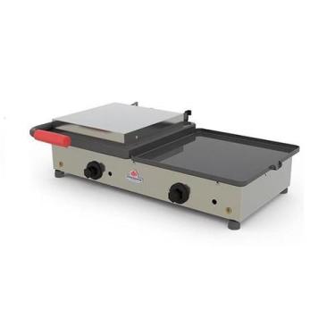 Imagem de Chapa Sanduicheira Industrial com Prensa Elétrica PR-700E 220V  - Prog
