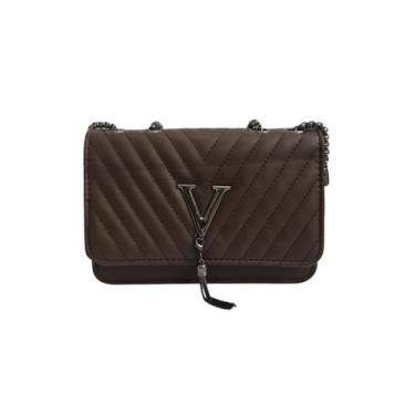 Imagem de Bolsa feminina transversal tiracolo tote  aba pequena - Glória W & V, 