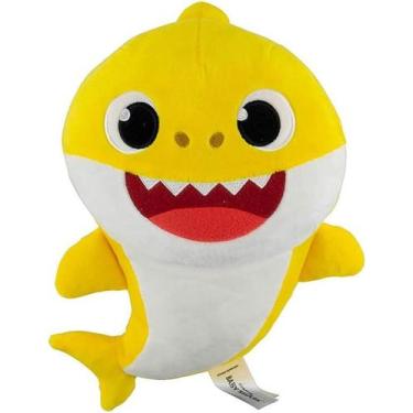 Imagem de Pelúcia baby shark musical 30cm antialérgico toyng amarelo