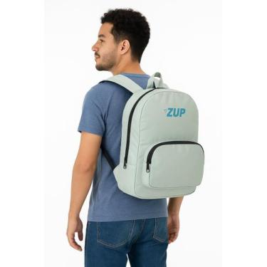 Imagem de Mochila Feminina de Nylon Emborrachado impermeavel Zup, Cinza