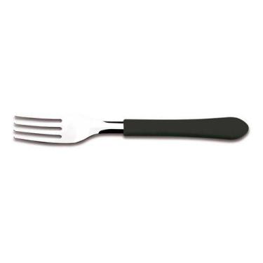 Imagem de Kit C/ 30 Garfos Mesa +30 Facas De Churrasco Leme Cabo Preto - Tramont