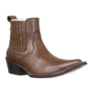 Imagem de Bota Texana Masculina Cano Curto Bico Fino Dallas Terra Cow Way 36921,