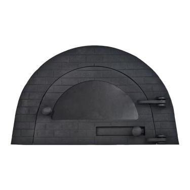 Imagem de Porta Forno Ferro Igloo R Boquino com Vidro Visor 24,5x38,5cm para Lenha Libaneza
