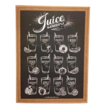 Imagem de Quadro Decorativo "Juice Menu" - Casa, Quintal Etc e Tal