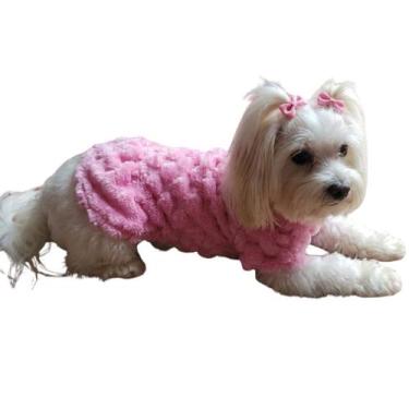 Imagem de Vestido Cachorro Snob Dog Inverno Favo de Mel, Pink, P