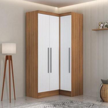Imagem de Quarto Completo 3 Portas 4 Gavetas 2 Peças Viena Espresso Móveis Marro