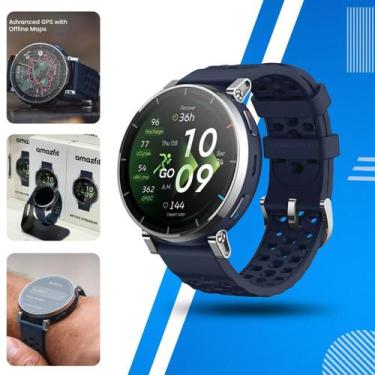 Imagem de Relógio Smartwatch Amazfit Active 3 A2559 Premium GPS Maps Offline Blu