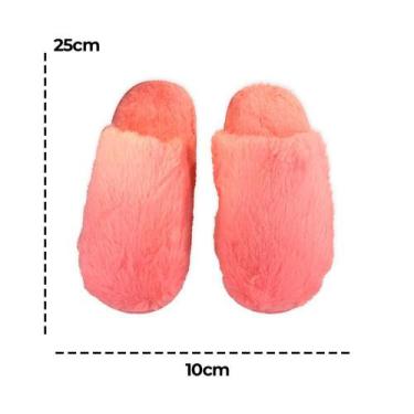 Imagem de Pantufa Feminina Felpuda 38/39 Rosa - REDSTAR