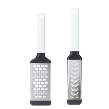Imagem de Jogo Ralador Fino e Grosso Queijo Raspas Branco KitchenAid
