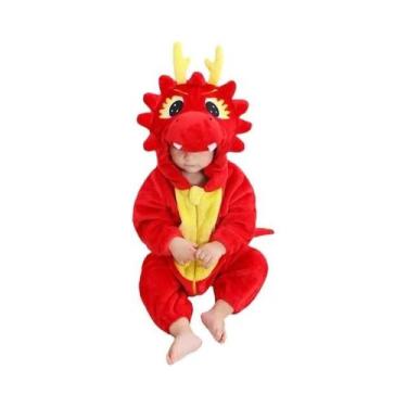 Imagem de Macacão De Bebê Unissex Com Capuz Em Flanela, Pijamas De Inverno Com E
