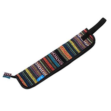 Imagem de Estojo de transporte de baqueta, bolsa de pendurar portátil para baquetas, acessórios de percussão exótica, bolsa de transporte com alça, acessórios de bateria, bolsa folclórica
